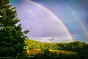 picture of a double rainbow